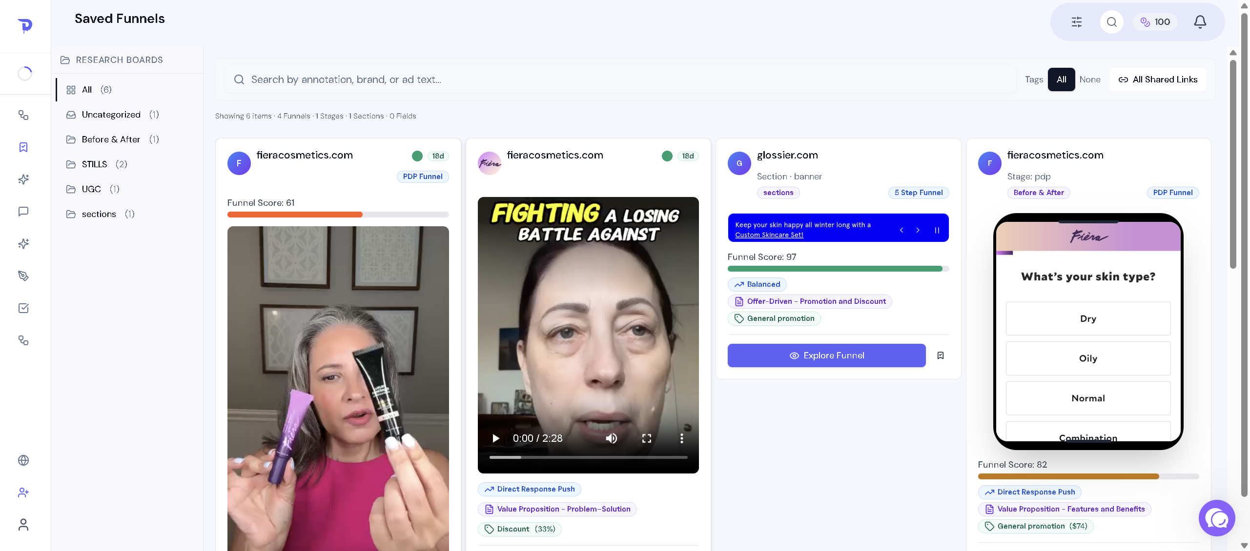 DataDripper Saved Boards - Your CRO playbook, saved